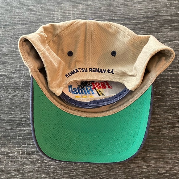 Fast Finish 600 Race Komatsu Reman N.A. Baseball Cap Hat Toppers - Picture 3 of 7